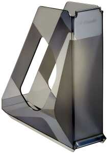 Stehsammler A4 grautransluzent Beschriftungsmöglichkeit an Vorder und