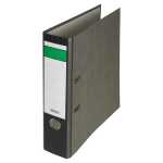 LEITZ Ordner A4 8cm schwarz mit schwarzem Wolkenmarmor