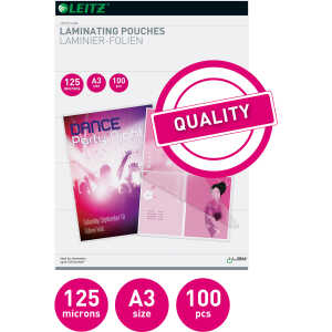 LEITZ Folientasche A3 125mic 100ST 33950