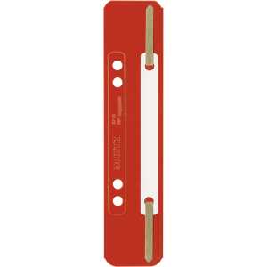 LEITZ 3710 EinhängeHeftstreifen PP kurz rot 25 Stück