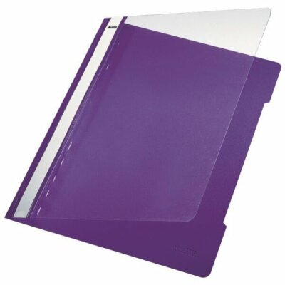 LEITZ 4191 Schnellhefter - A4 langes Beschriftungsfeld PVC violett