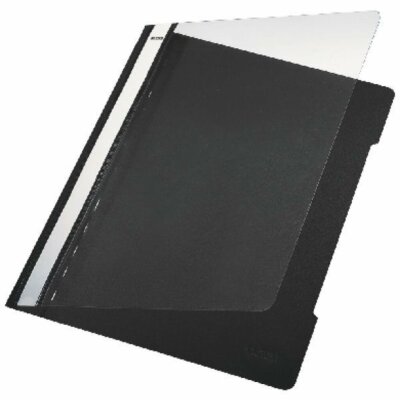 LEITZ 4191 Schnellhefter - A4 langes Beschriftungsfeld PVC schwarz