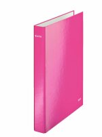 LEITZ Schulordner A4 Wow+ pink metallic 4241-00-23