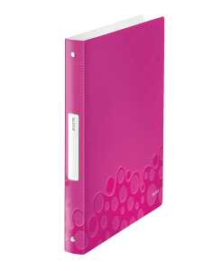 Ringbuch WOW A4 PP 4Ringe Ø 25mm pink metallic