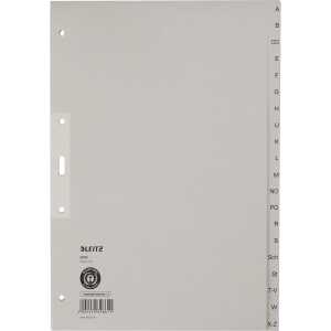 LEITZ 4300 Register A Z Papier A4 30cm hoch 20Blatt grau