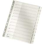 LEITZ 4325 Zahlenregister 112 A4 Karton 12 Blatt grau