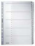 LEITZ 4326 Zahlenregister 120 A4 Karton 20Blatt grau