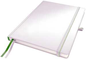 Notizbuch A4 Complete weiß mit festem Einband in hochwertiger Leder
