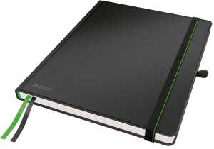 LEITZ Notizbuch Complete schwarz iPadGröße m festem Einband in hochwe