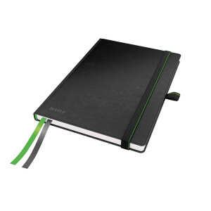 LEITZ Notizbuch A5 Complete schwarz 44770095 kariert