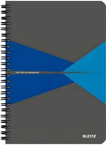 LEITZ Collegeblock Office PP A5 liniert blau Office mit Spiralbin