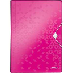 Leitz Fächermappe WOW DIN A4 Polypropylen pink 6 Fächer
