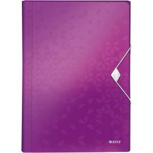 Leitz Fächermappe WOW DIN A4 Polypropylen violett 6 Fächer
