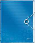 Ordnungsmappe A4 WOW PP 6 Fächer blau metallic 3...