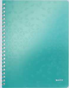 Collegeblock WOW A4 PP-Einband liniert eisblau metallic