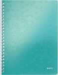 Collegeblock WOW A4 PP-Einband liniert eisblau metallic
