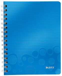 Collegeblock WOW A5 PP-Einband liniert blau metallic