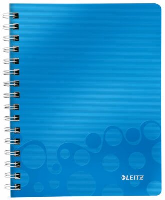 LEITZ Collegeblock A5 Wow blau metal Kollegblock WOW holzfrei chlorarm gebl