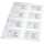 VisitenkartenProspekthülle glasklar 0,11mm 8 Fächer max. 10x7cm 10 Stk
