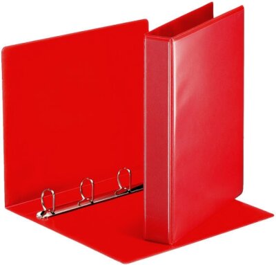 ESSELTE Ringbuch Präsentation mit Taschen A4 PP 4 Ringe 30 mm rot