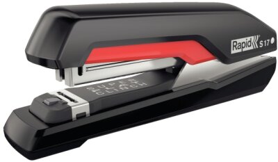 LEITZ Heftgerät Supreme S17 FS schwarz/rot 5000538  30 Blatt