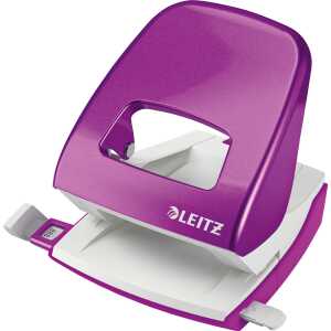 LEITZ Wow violett metallic Bürolocher NeXXt Metall mit Anschlagsch