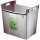 LEITZ Papierkorb 40 Liter grau mit 2 Tragegriffen BxHxT: 468x380 x