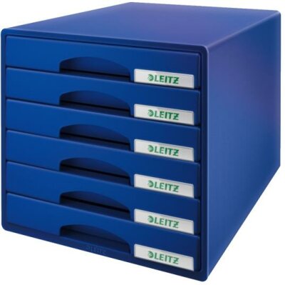 LEITZ Schubladenbox Plus blau BxHxT: 287 x 270 x 363 mm für A4. Farbe