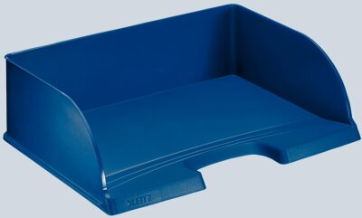 LEITZ Briefkorb A4quer blau 363x104x273mmZubahör:Beschriftungschild