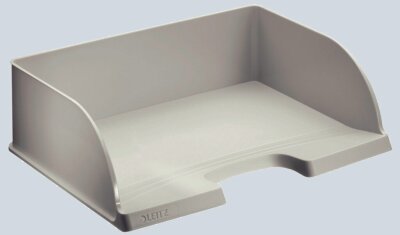 LEITZ Briefkorb A4quer grau 363x104x273mmZubahör:Beschriftungschild