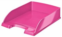 LEITZ 5226 Briefkorb Plus WOW - A4 Polystyrol pink metallic