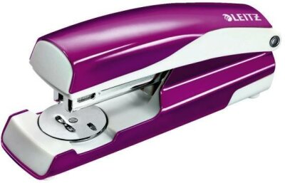 LEITZ Heftgerät metallic violett Büroheftgerät NeXXt mit Oberlademechani