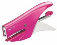 LEITZ Heftzange Wow met.pink Heftzange bis zu 15mm/15...