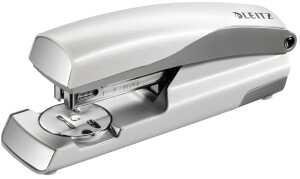 LEITZ Heftgerät NeXXt Style arktik weiß Büroheftgerät mit Oberladem