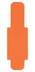 LEITZ Stecksignal 50ST orange Hartfolie 10 mm überstehendB12xH40mmzu