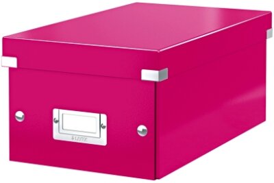 LEITZ Archivbox DVD Wow metall.pink Archivbox Click & Store WOW DVD für 20