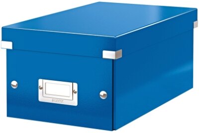 LEITZ Archivbox DVD Wow metall.blau Archivbox Click & Store WOW DVD für 20