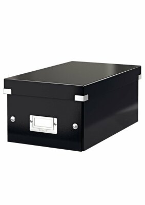 LEITZ Archivbox DVD schwarz für 22 DVDs oder 44 Slimcases schneller