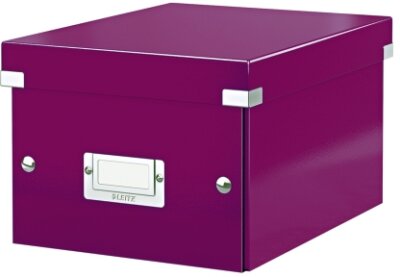 LEITZ Archivbox A5 Wow met. violett Archivbox Click & Store klein für DIN A