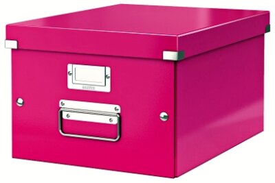 LEITZ Archivbox für A4 metallic pink für DIN A4 für  schneller einfacher A