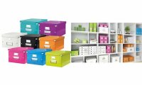 LEITZ Archivbox A4 Wow metal.eisblau Archivbox Click...