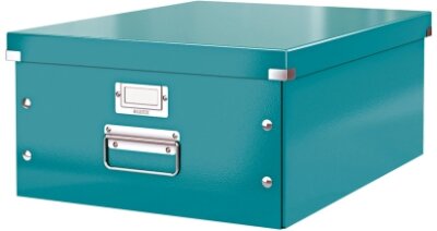 LEITZ Archivbox A3 Wow metal.eisblau Archivbox Click & Store WOW groß für DI