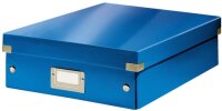 LEITZ Archivbox A4 Wow metallicblau Organisationsbox...