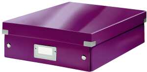LEITZ Organisationsbox Click und Stor e WOW groß violett (80605862)