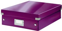 LEITZ Archivbox A4 Wow metal.violett Organisationsbox...