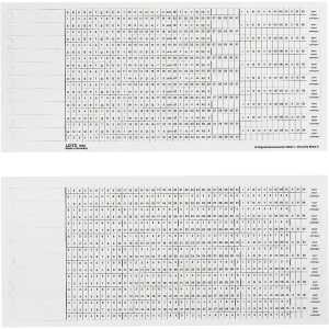 Leitz Organisationsstreifen ALPHA® 317mm Karton weiß