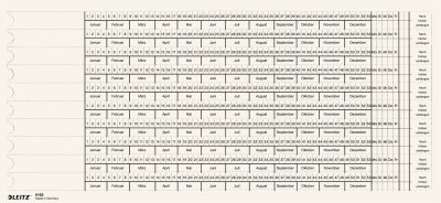 LEITZ Organisationsstreifen weiß Zum Einschieben in Organisationsleiste 6