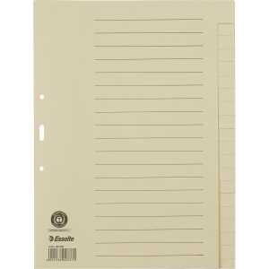 ESSELTE Register blanko A4 Papier 20Blatt chamois