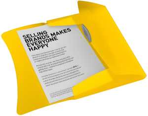 ESSELTE Dokumentenmappe A4 gelb Ordnungsmappe A4 für 150Blatt (80g).