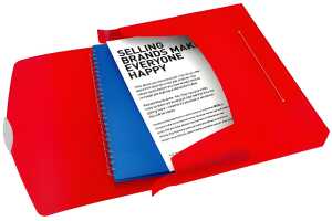 ESSELTE Heftbox A4 PP rot Heftbox/Ablagebox Für 350Blatt Format A